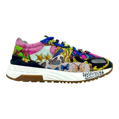 versace multi pattern achilles sneakers|Multi Pattern Achilles Sneakers .